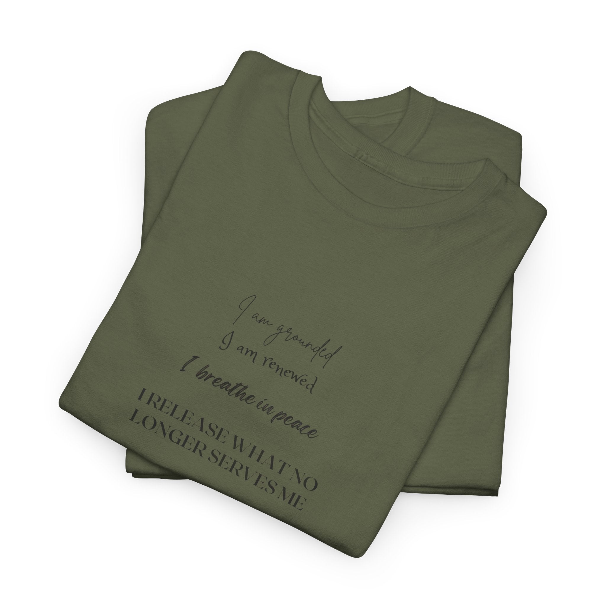 White T-Shirt with Minimalist Poem