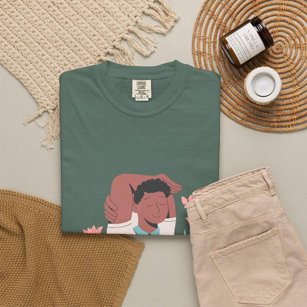 Peace Floral Portrait T-Shirt