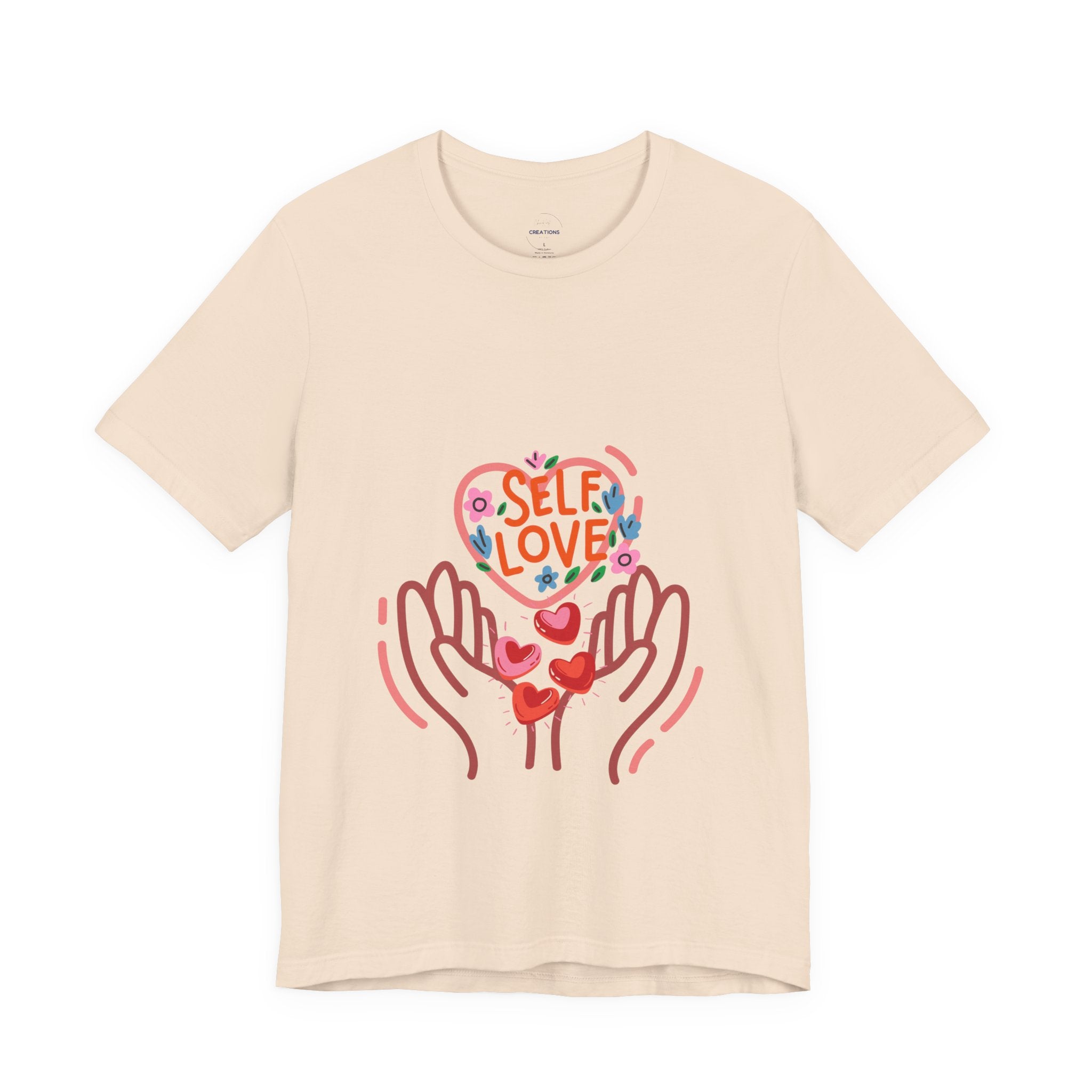 Self Love Heart Tee — Women's Self-Care Graphic T-Shirt