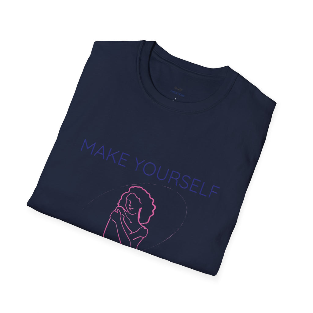T-Shirt — "Make Yourself a High Priority" Self-Care Graphic Tee