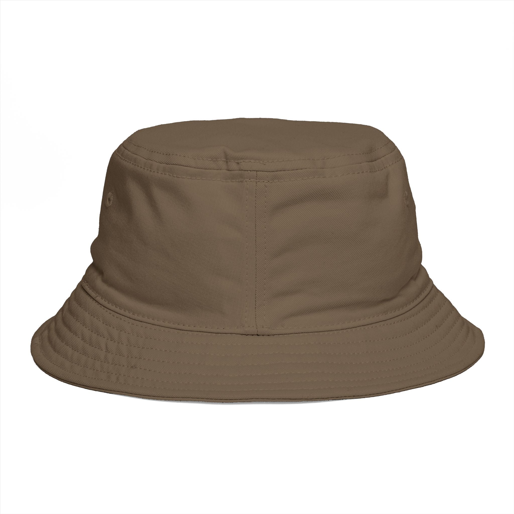 Bucket Hat — Retro Peace Sign with Flower Patch, Vintage 70s Boho Summer Sun Hat