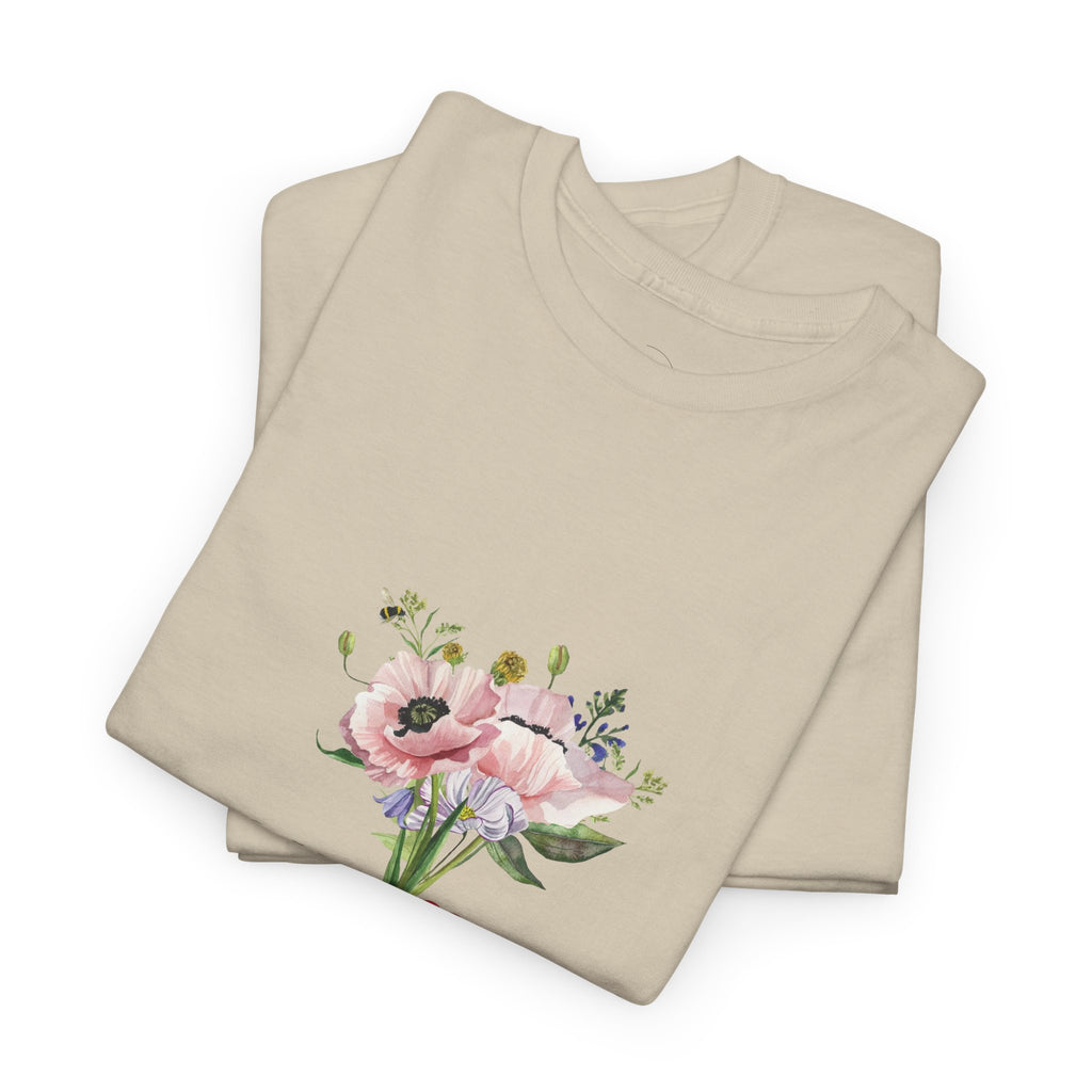 Love Floral Tee — Romantic Bouquet Graphic T‑Shirt
