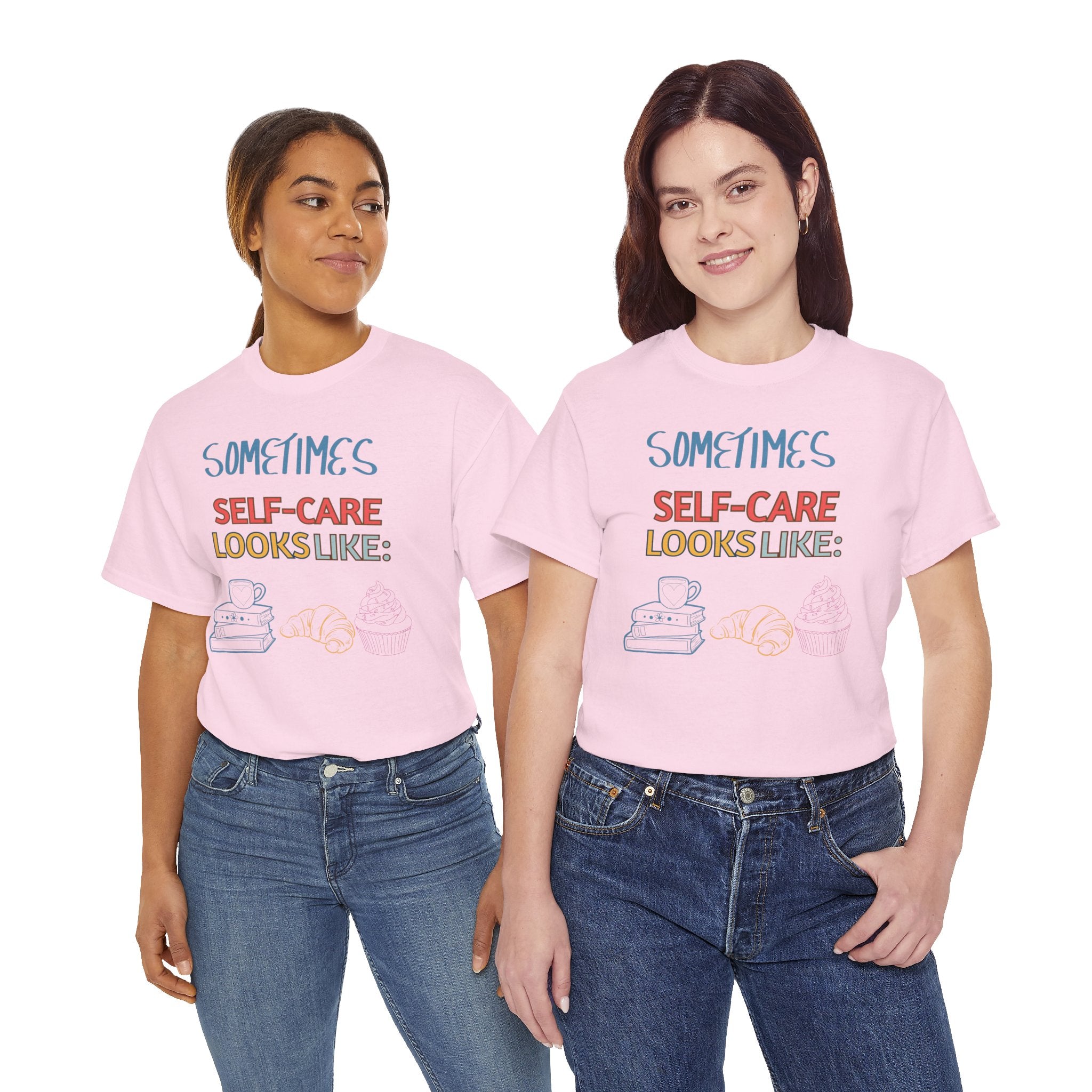 Self-Care Tee — "Sometimes Self-Care Looks Like" Relaxing Day Graphic T-Shirt