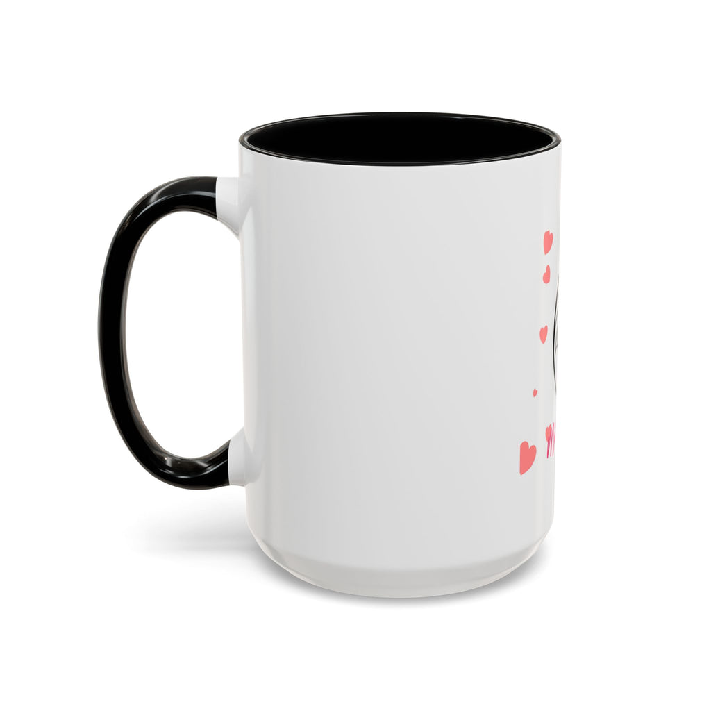 Mother’s Day Coffee Mug — 'Happy Mother’s Day' Heart & Mom-Baby Illustration (Accent 11/15oz)