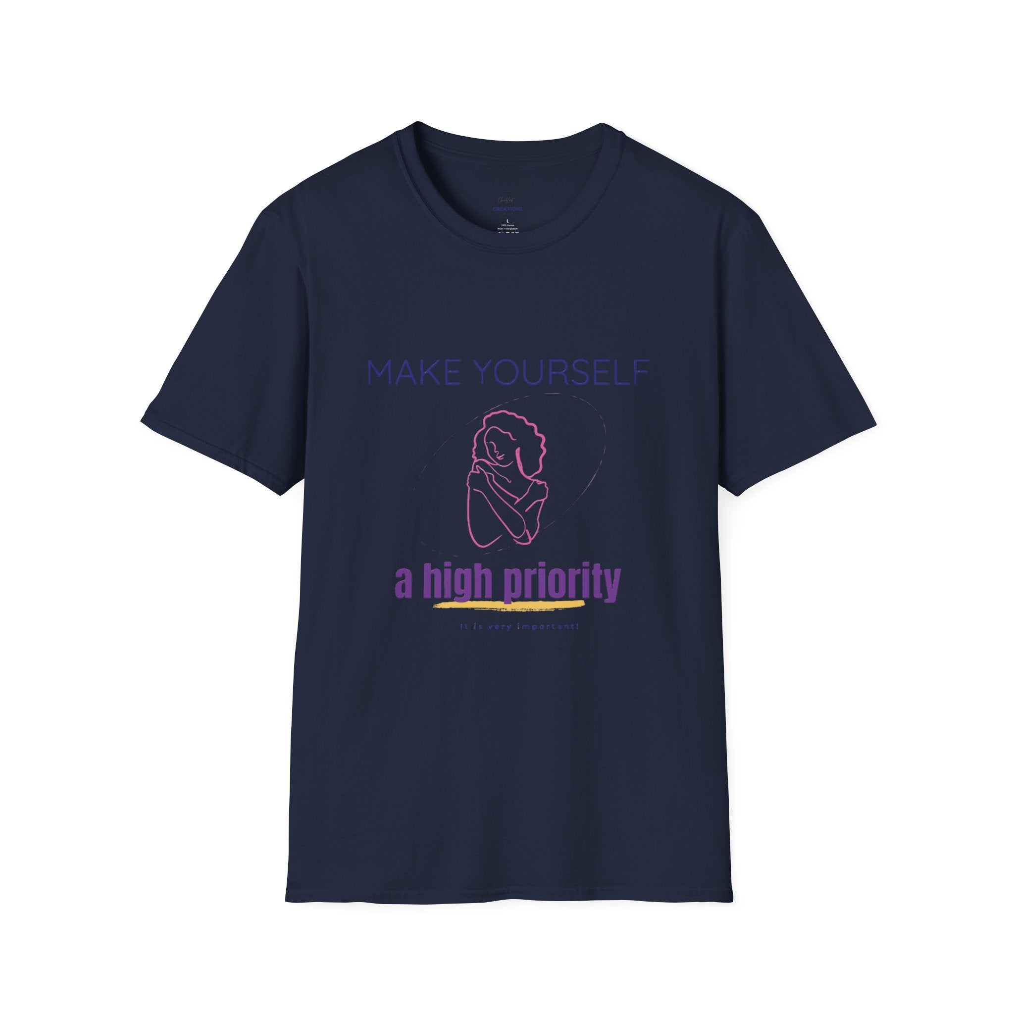 "Make Yourself a High Priority" Self-Care Graphic Tee