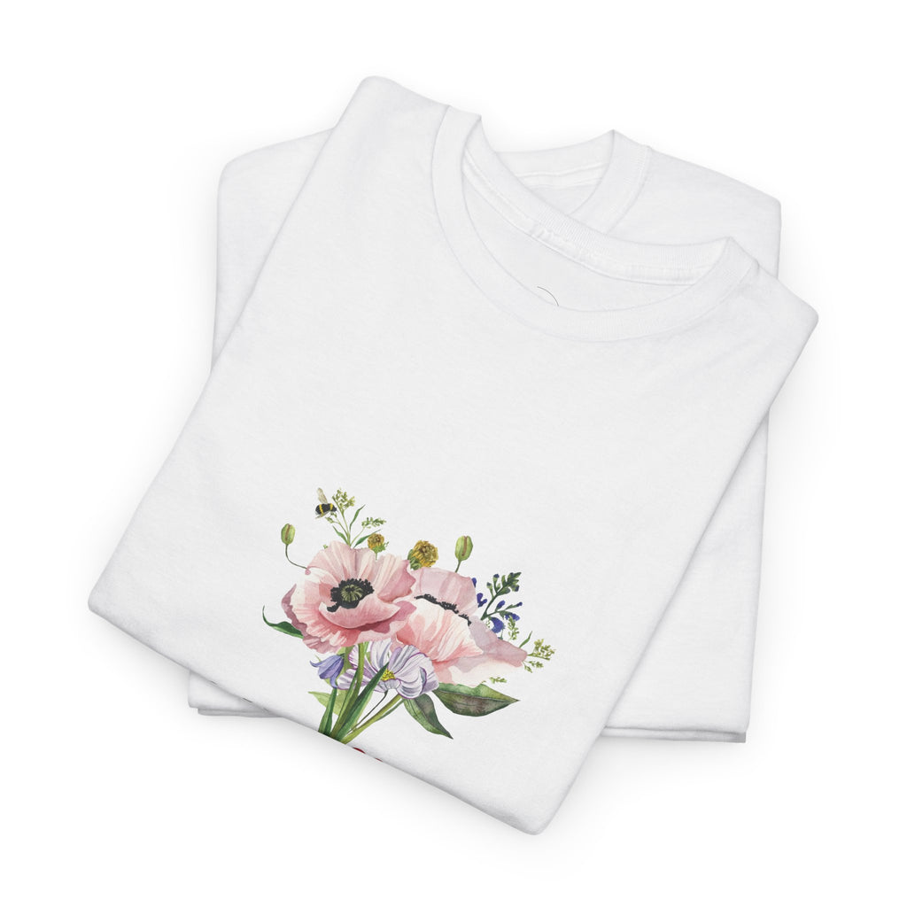 Love Floral Tee — Romantic Bouquet Graphic T‑Shirt