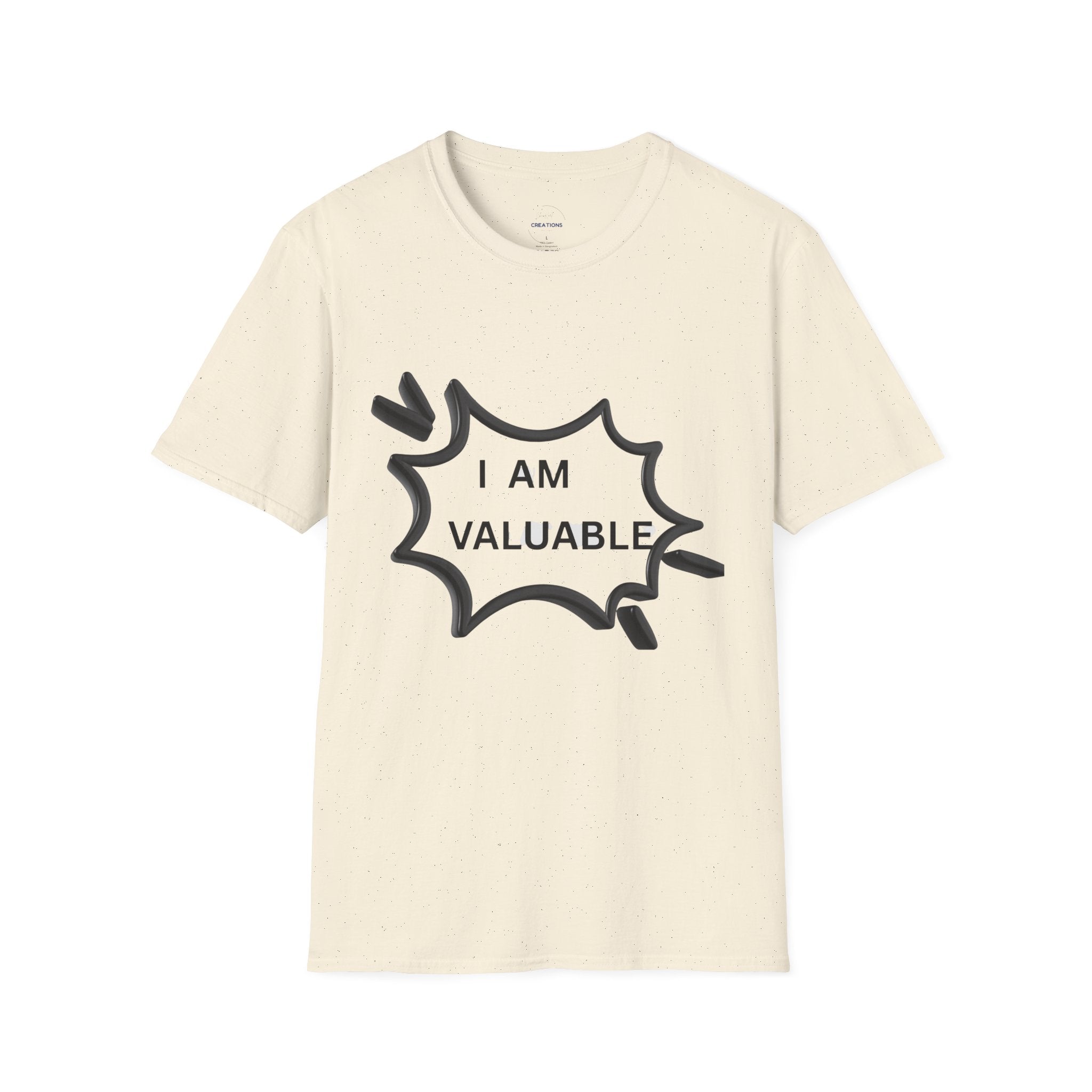 I Am Valuable T‑Shirt — Positive Self‑Worth Graphic Tee