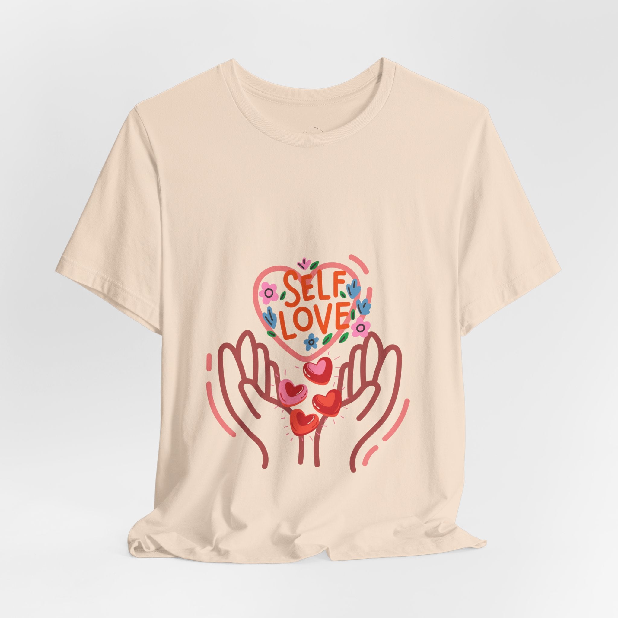 Self Love Heart Tee — Women's Self-Care Graphic T-Shirt