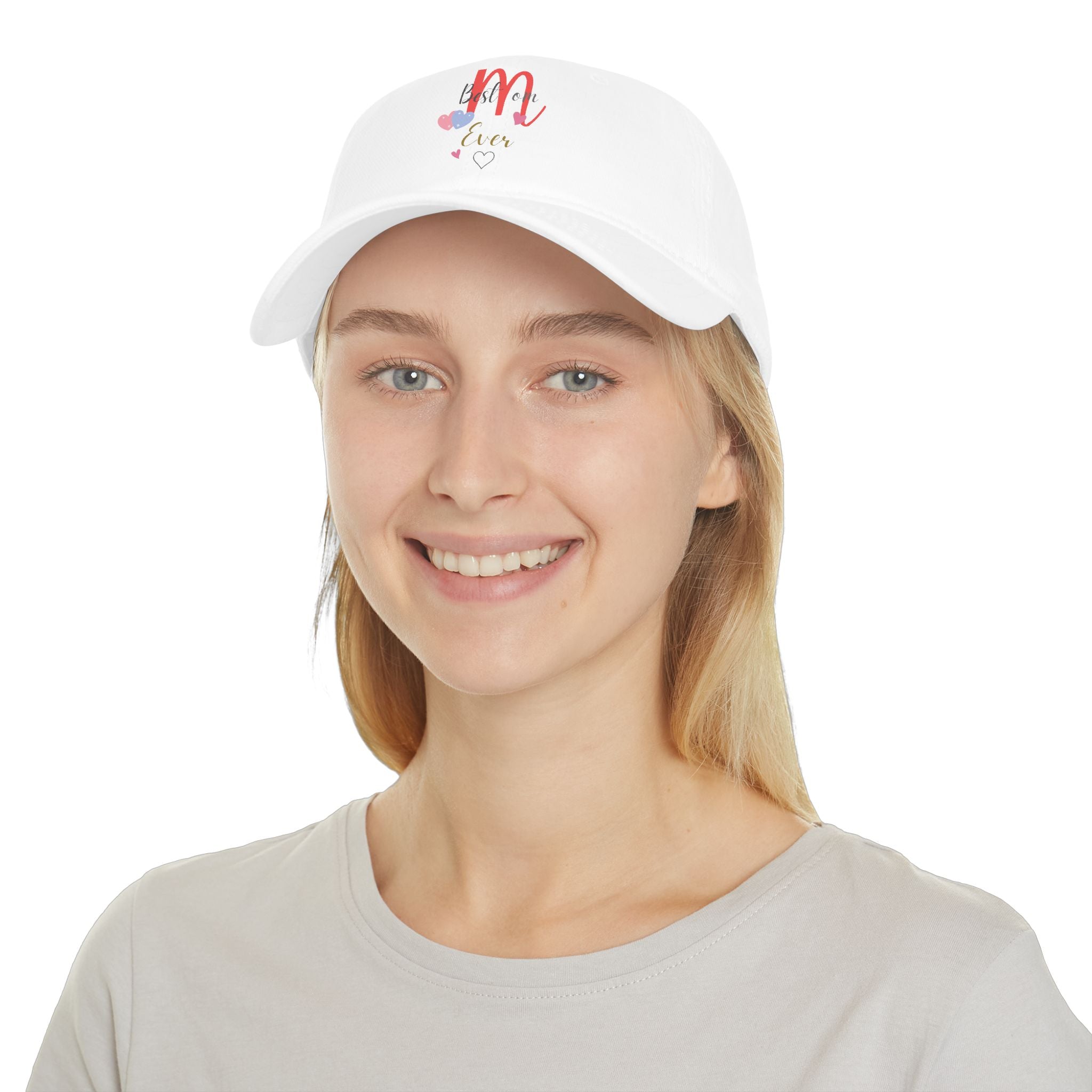 Embroidered 'M Ever' Heart Baseball Cap