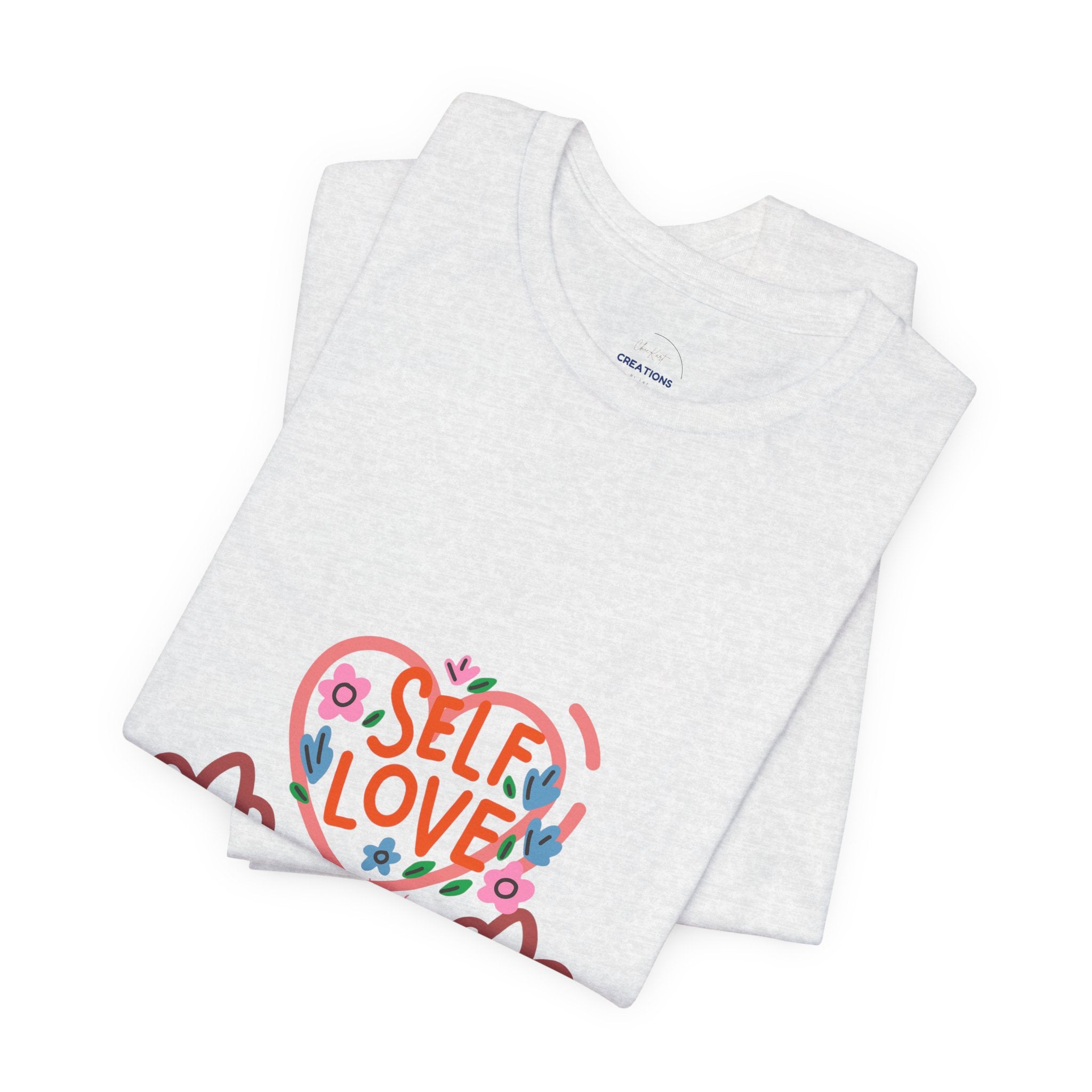Self Love Heart Tee — Women's Self-Care Graphic T-Shirt