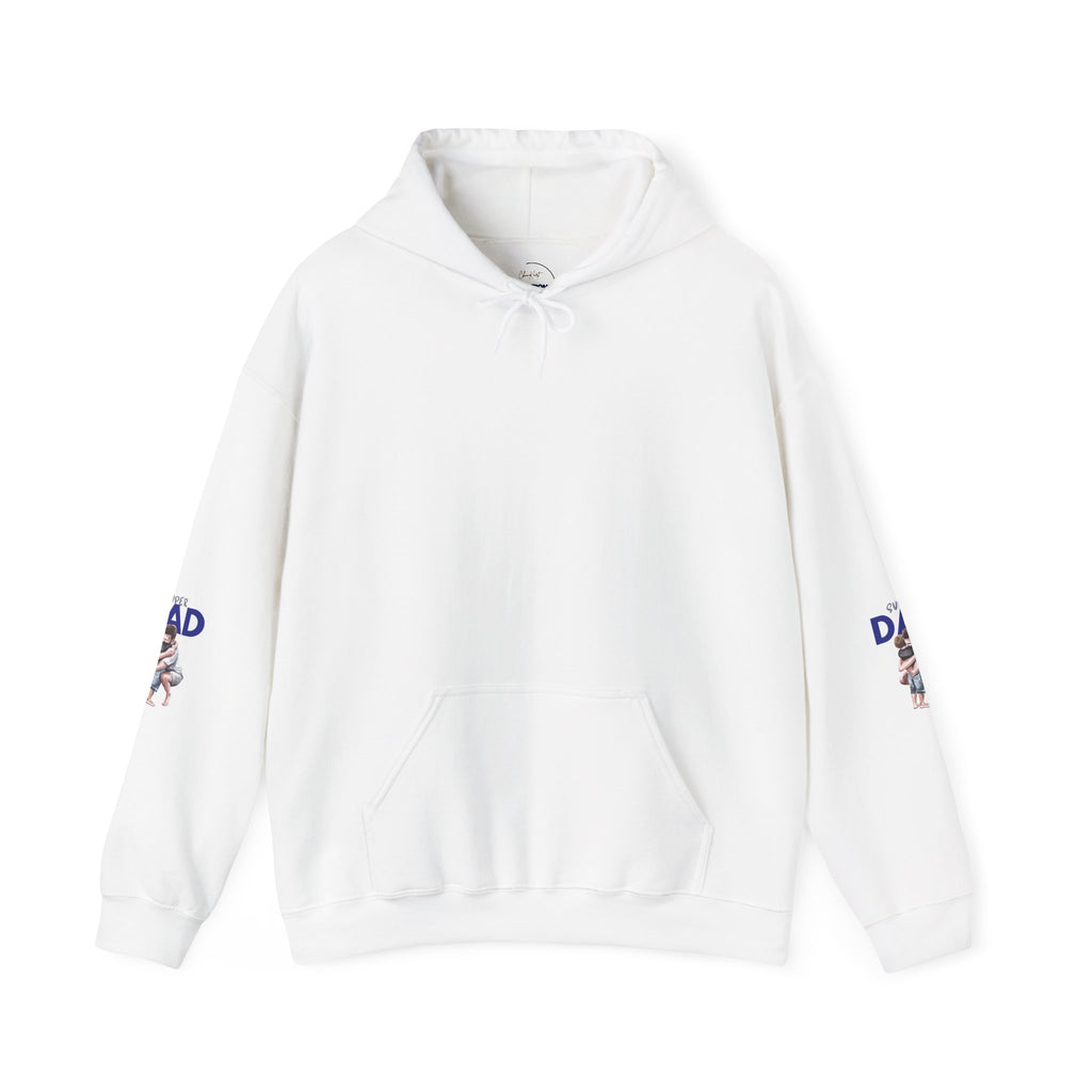 Super Dad Hoodie – Father and Child Hug Graphic Pullover
