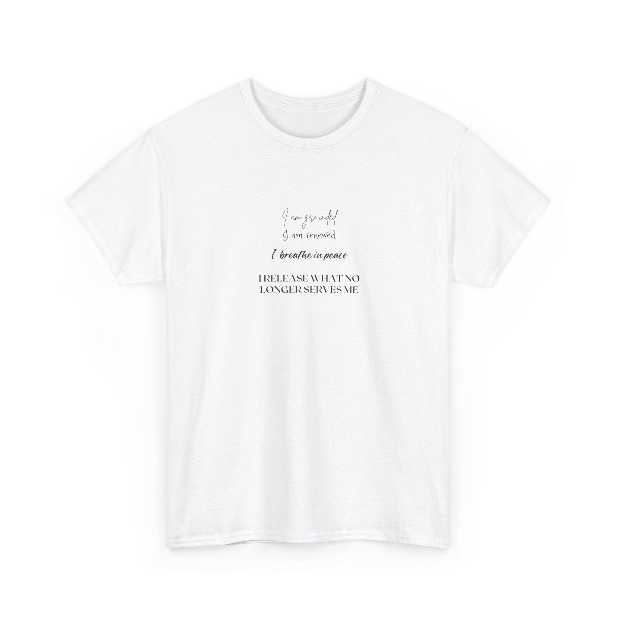 T-Shirt with Minimalist Poem