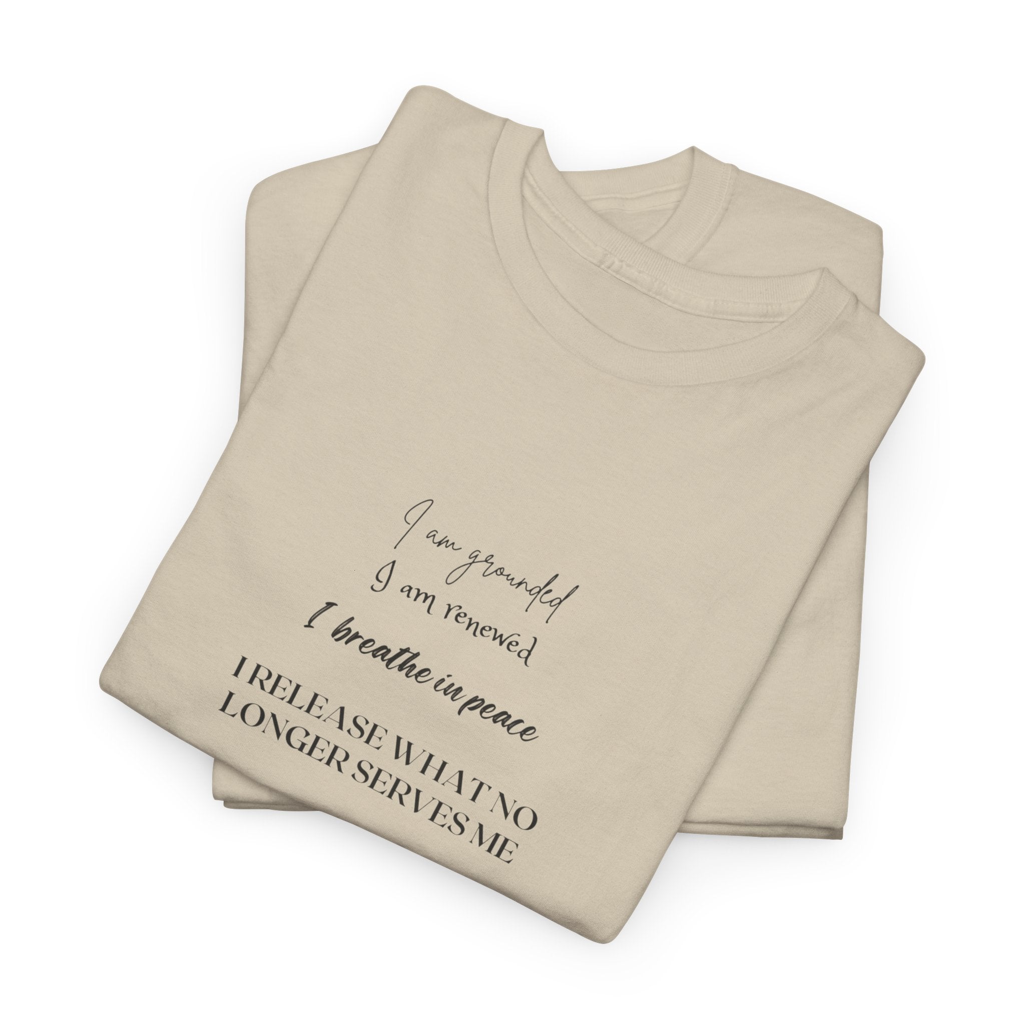 White T-Shirt with Minimalist Poem