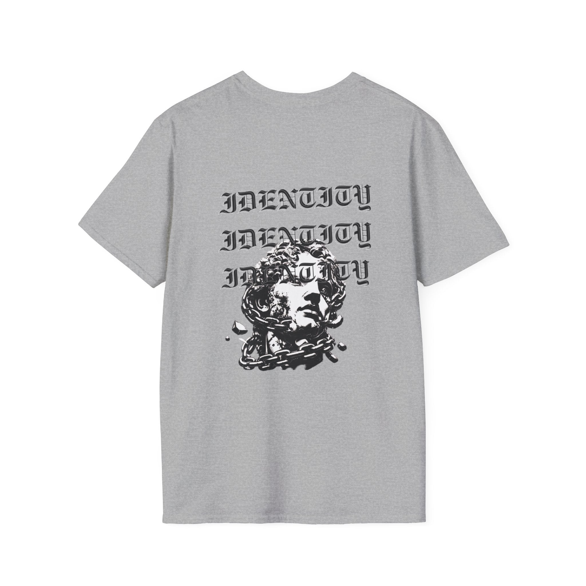 Minimal 'IDENTITY' Embroidered T-Shirt