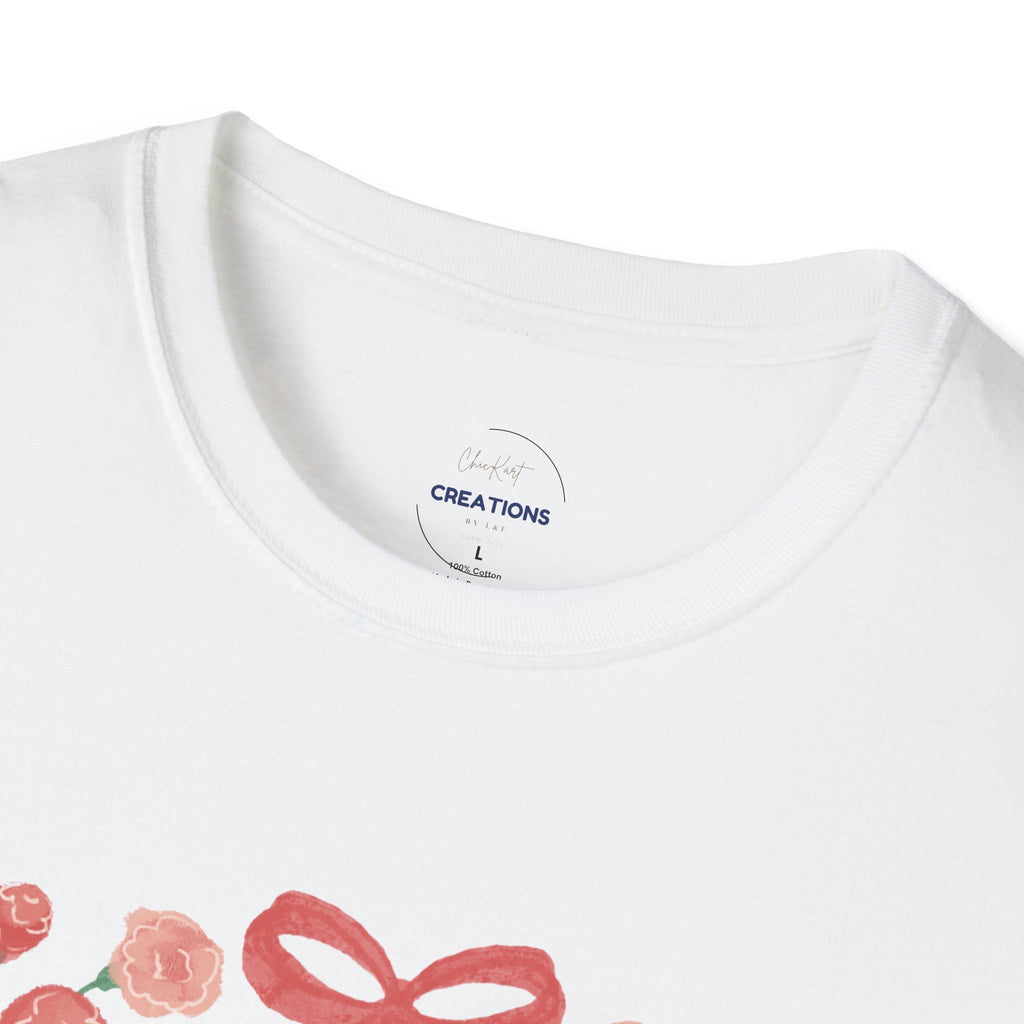 Mother’s Day Floral Tee — “Happy Mother’s Day” Mother and Child