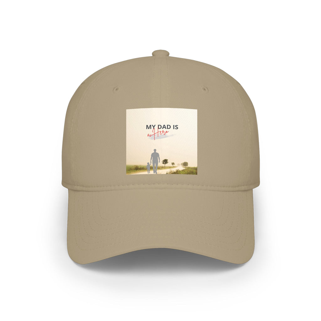Dad Is My Hero Baseball Cap - Father’s Day Tribute Low Profile Hat
