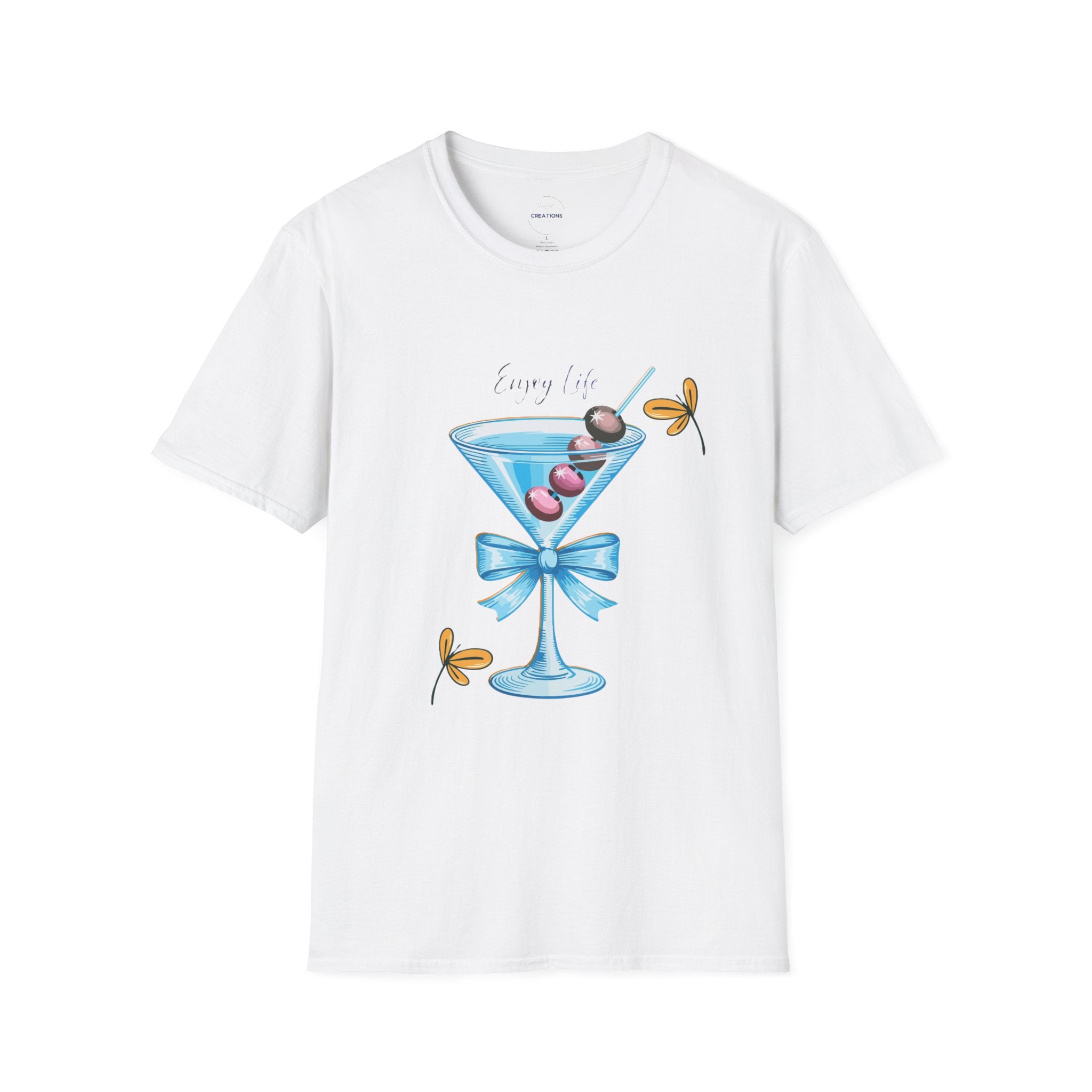 "Every Time" Cocktail Glass Graphic T-Shirt -Martini Cocktail