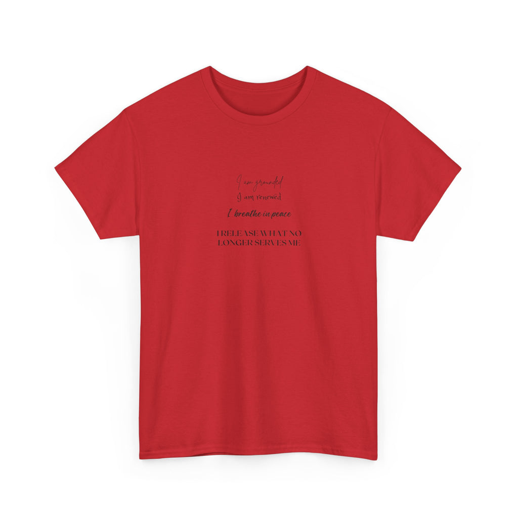 White T-Shirt with Minimalist Poem