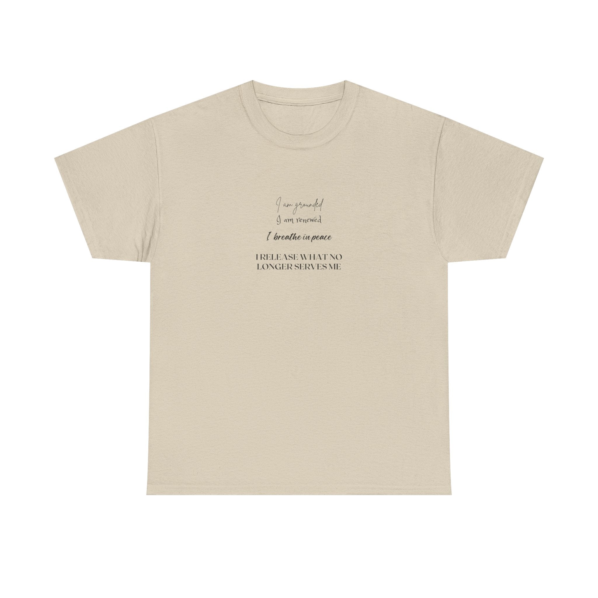 T-Shirt with Minimalist Poem