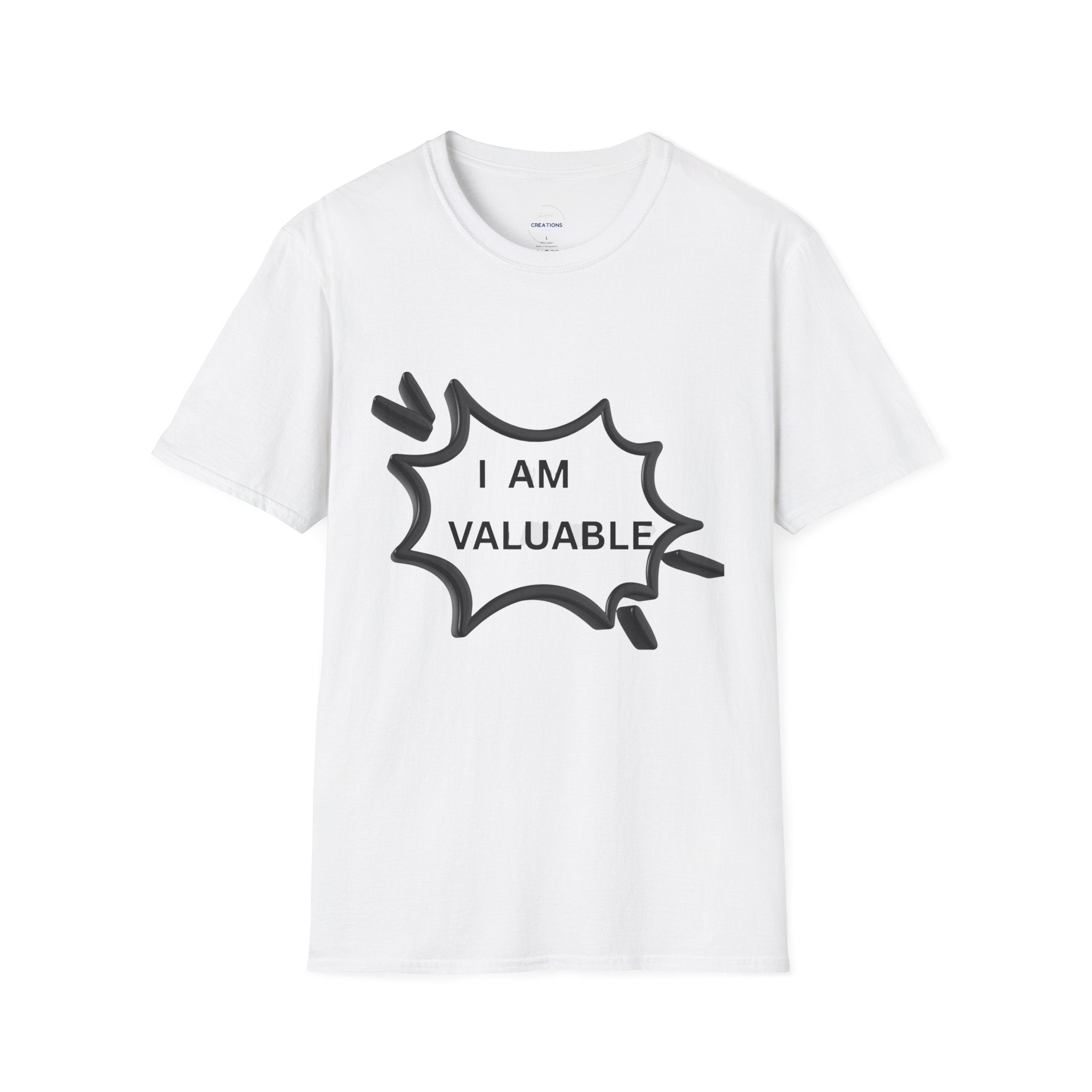 I Am Valuable T‑Shirt — Positive Self‑Worth Graphic Tee