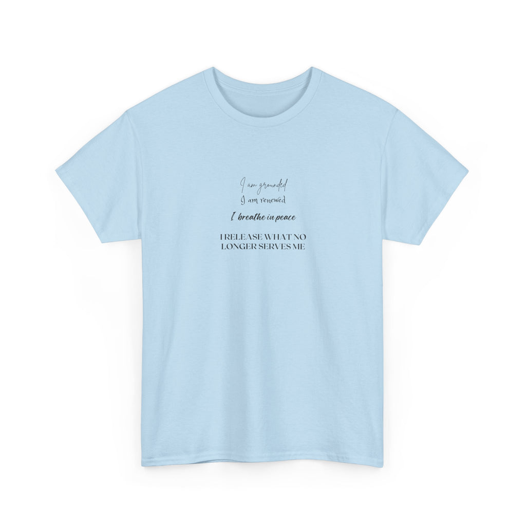 White T-Shirt with Minimalist Poem
