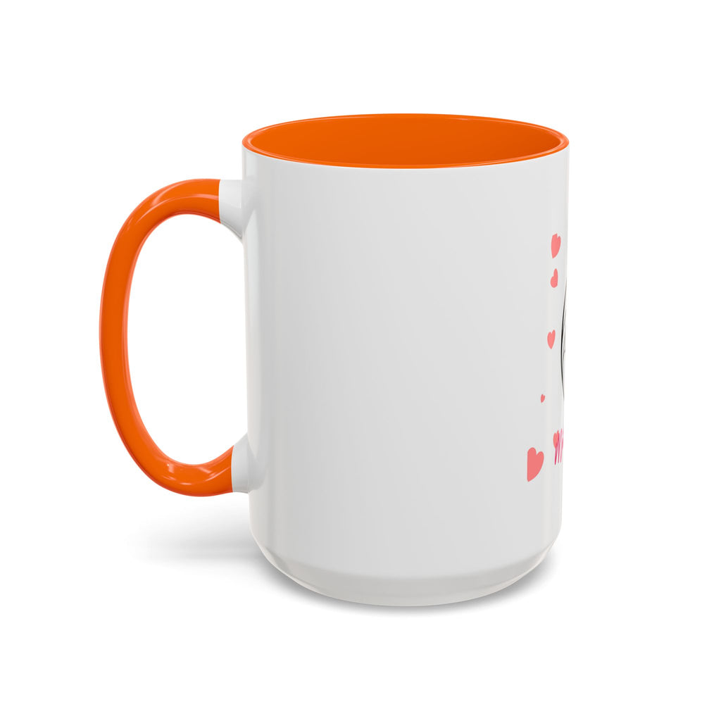 Mother’s Day Coffee Mug — 'Happy Mother’s Day' Heart & Mom-Baby Illustration (Accent 11/15oz)