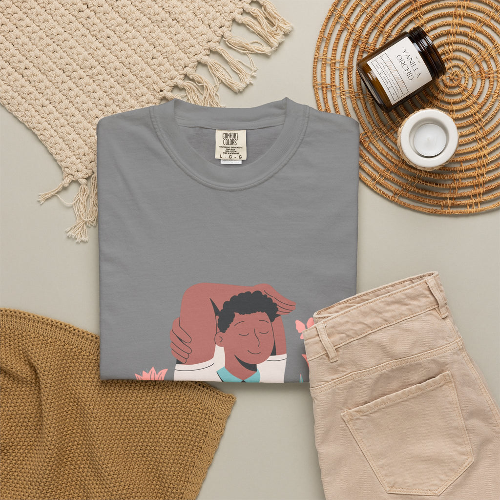 Peace Floral Portrait T-Shirt