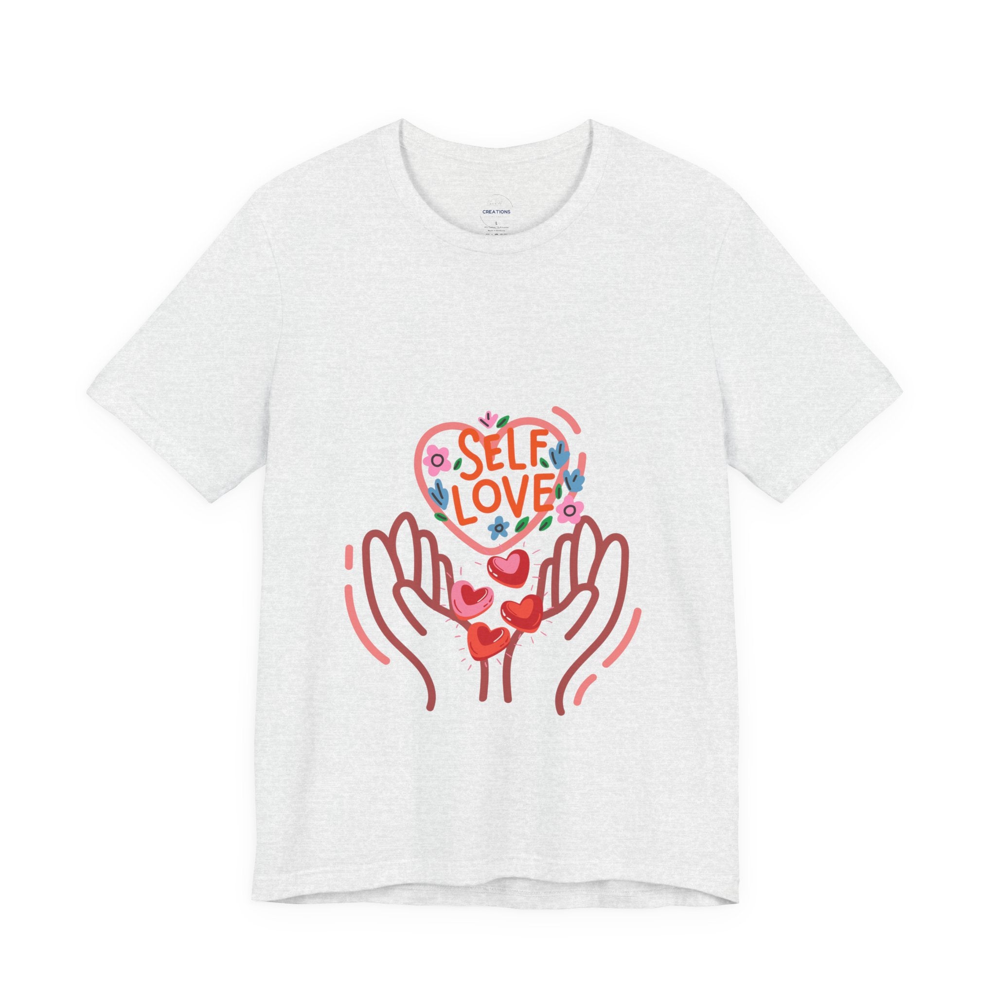 Self Love Heart Tee — Women's Self-Care Graphic T-Shirt