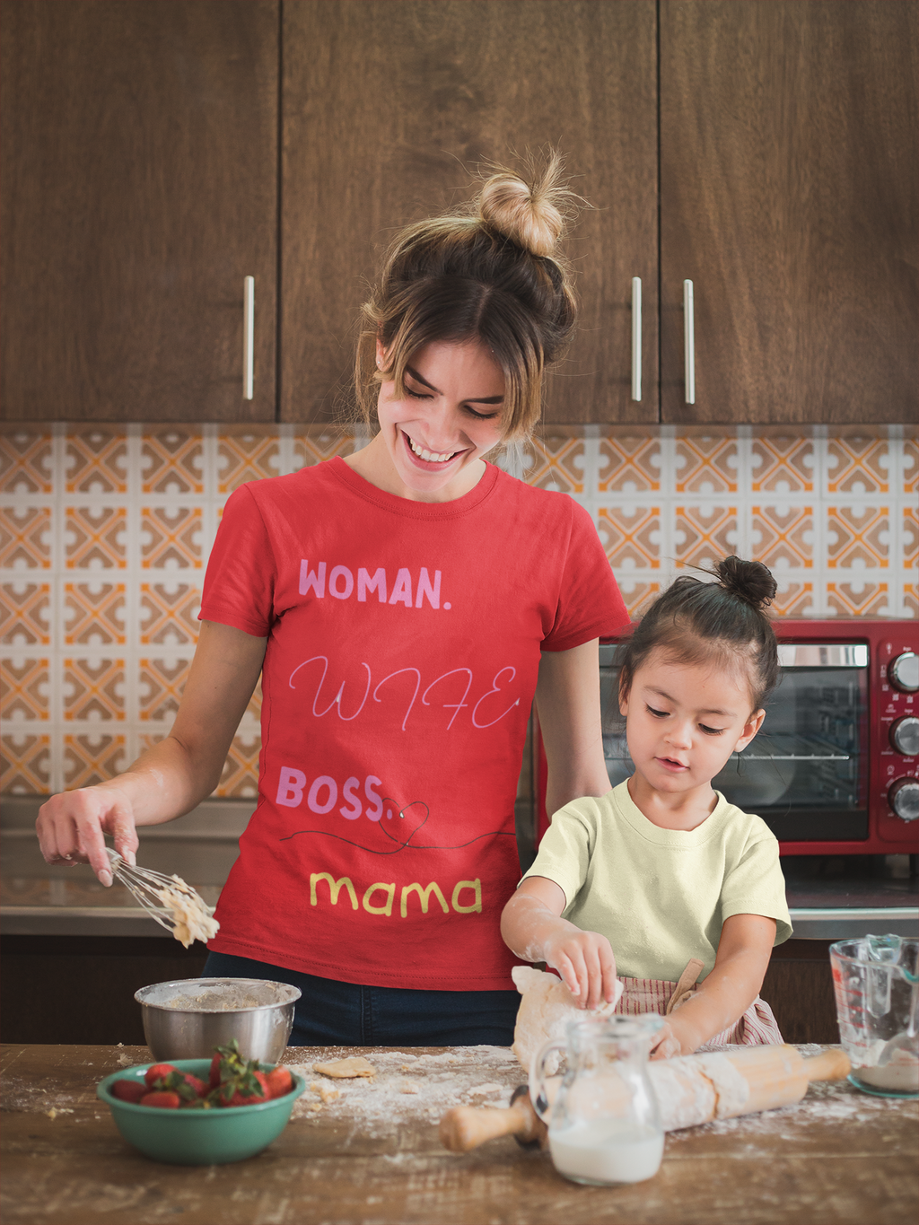 Woman. Wife. Boss. Mama. Graphic Tee