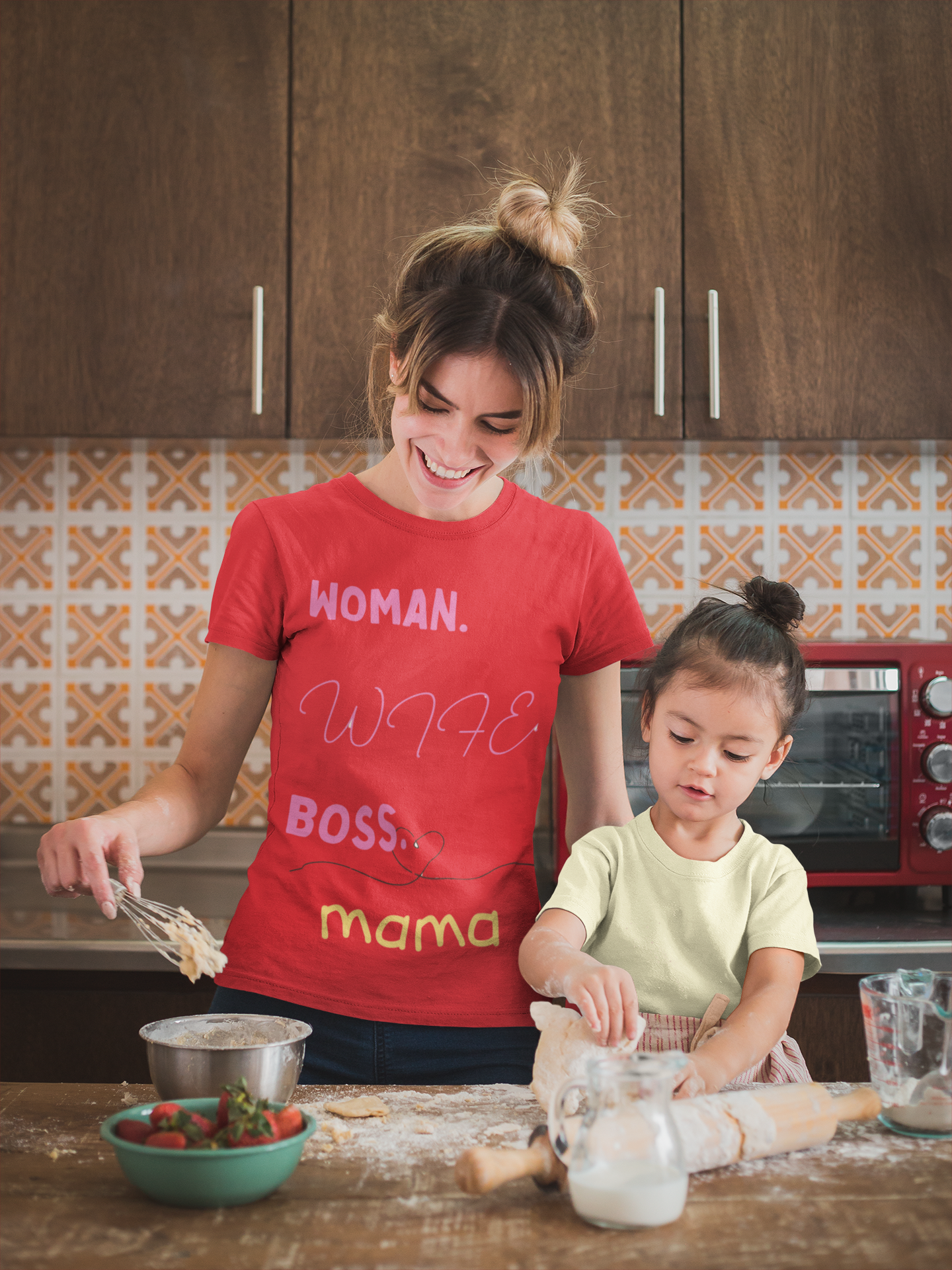 Woman. Wife. Boss. Mama. Graphic Tee