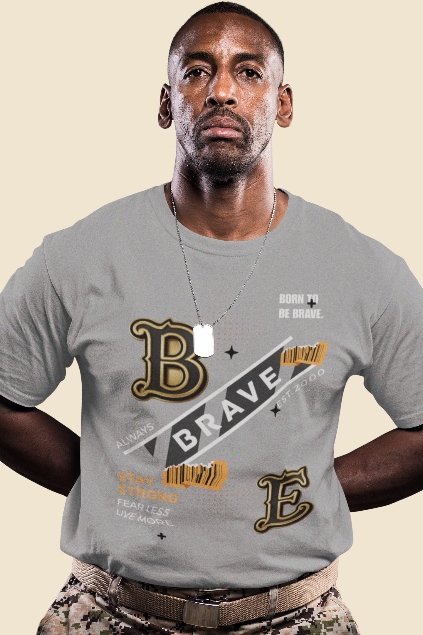 Brave Stay Strong Graphic T-Shirt